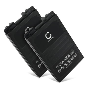 2x Battery for Autec CB71.F, FUA10, UTX97 transmitter MH0707L, NC0707L (2000mAh, 7.2V) from CELLONIC