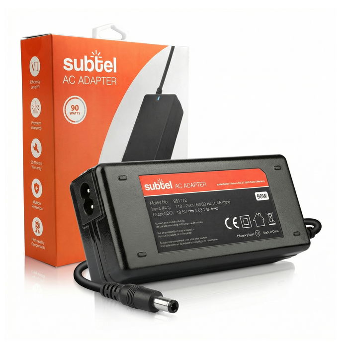 HP EliteBook 8470p Ladegerät - 2.6m Ladekabel & Netzteil Steckernetzteil von subtel