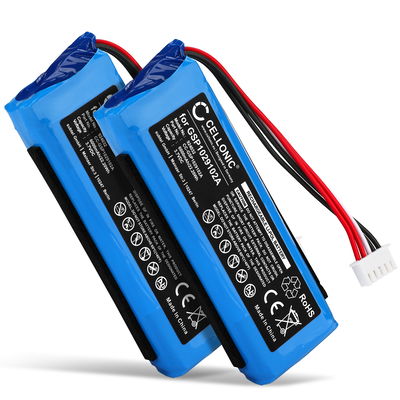2x Akku f&uuml;r JBL Charge 3 (2016) GSP1029102A (6000mAh, 3.7V) von CELLONIC
