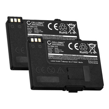 2x Akku für Siemens Gigaset SL55, SL2, SL560, SL550, MC60, C55, M55, S55, A55 EBA-510 (850mAh, 3.7V) von CELLONIC