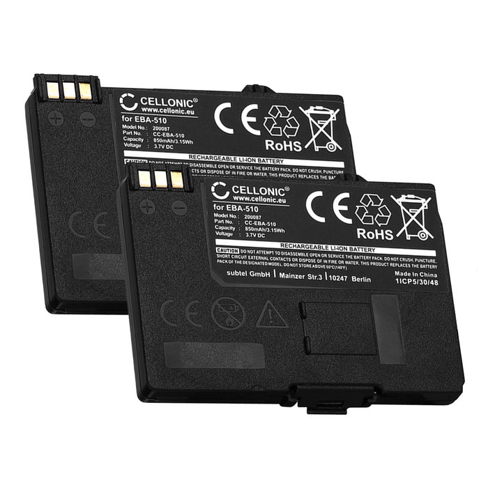 2x Siemens Gigaset SL2 Professional Akku 850mAh Ersatzakku Batterie von CELLONIC