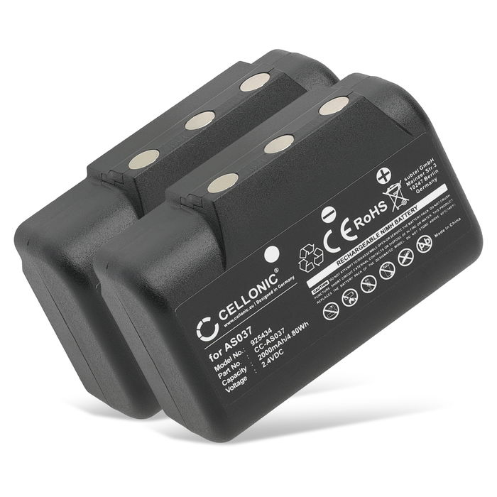 2x Akku für IMET BE5000, I060-AS037, M550S Wave L, Wave S AS037 (2000mAh, 2.4V) von CELLONIC