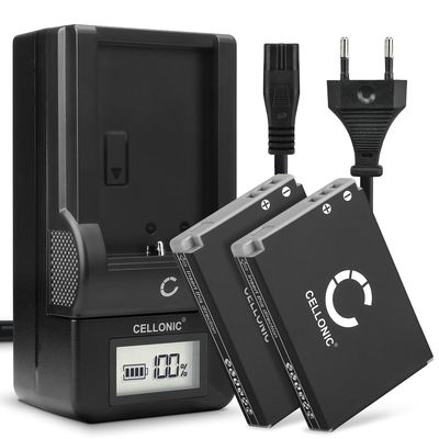 2x NB-5L Camera Battery + Charger Set for Canon Powershot S110 S100 SX230 HS SX220 HS SX210 IS SX200 IS SD790 IS SD880 IS SD870 1120mAh Replacement Battery LCD Smart Charger