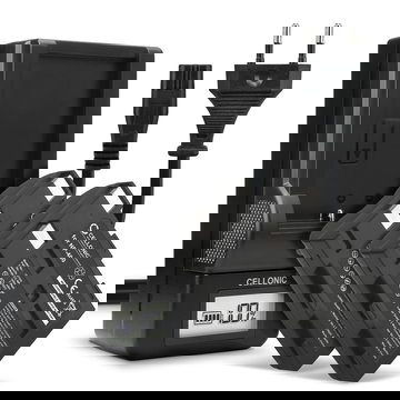 2x Ersatz Akku NP-400 + Ladegerät NP-400 für Konica Minolta Maxxum 7D Dynax 5D Dynax 7D DiMAGE A2 DiMAGE A1 Maxxum 5D Kamera - 1600mAh Ersatzakku Batterie, Ladekabel, Akkuladegerät