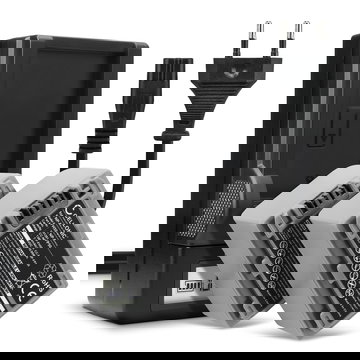 2x Ersatz Akku NP-FP50 -FP70 NP-FH50 -FH70 + Ladegerät für Sony DCR-HC28 HC21 HC23 HC26 HC30 HC32 HC36 HC40 HC96 HDR-HC3 DCR-DVD105 DCR-SR100 Kamera - 1360mAh Ersatzakku Batterie, Ladekabel, Akkuladegerät