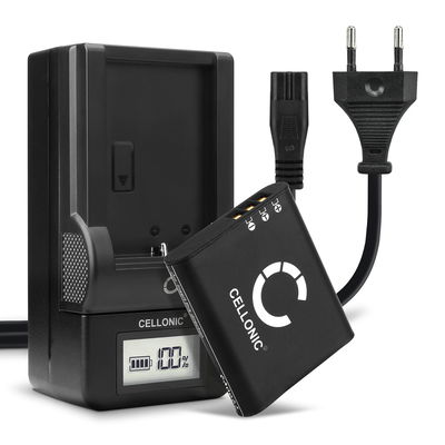 2x Ersatz Akku DB-110 + Ladegerät für Ricoh GR III G900 G900SE GR IIIx WG-6 Kamera - 1100mAh Ersatzakku Batterie, Ladekabel, Akkuladegerät