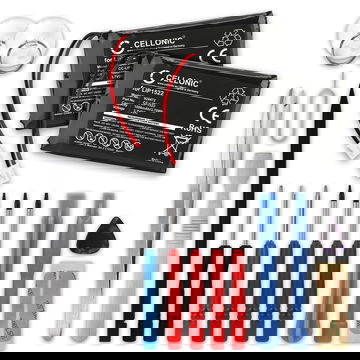 2x Akku für Sony PlayStation 4 Dualshock 4 Wireless Controller (Version 2) 1000mAh + Werkzeug-Set von CELLONIC