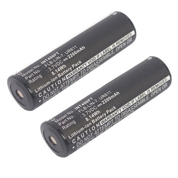 2x FLB-LIN-7 Ersatz Akku für Inova T4 (2005, 2006) / UR611, Streamlight 68792 Ersatzakku - Zusatzakku 2200mAh, Batterie