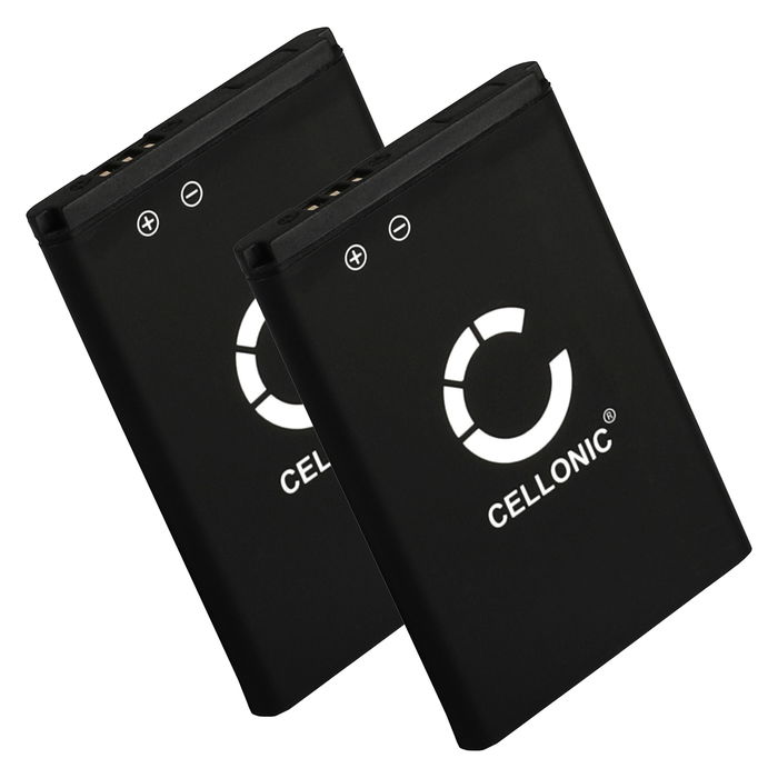 2x Samsung GT-E1080 Akku 850mAh Ersatzakku Batterie von CELLONIC