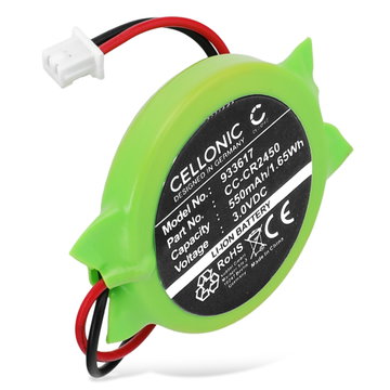 Akku für Panasonic FP-X series controllers, GT32 display, GT32M display, GT32T display AFPX-BATT, CR2450 (550mAh, 3V) von CELLONIC
