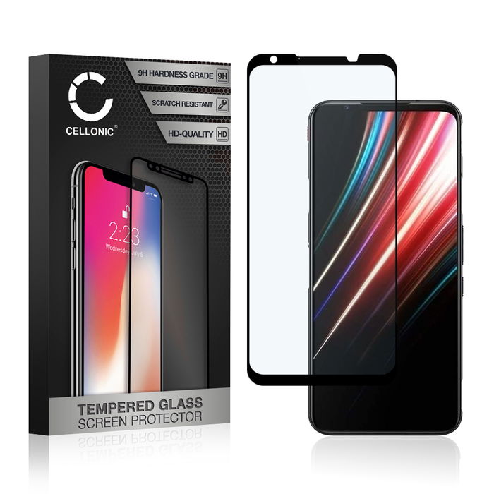CELLONIC Display Schutzglas kompatibel mit Nubia Red Magic 5G Handyglas - 3D Case-friendly 9H 0,33mm Full Glue schwarz - Handy Schutzfolie Displayschutz Glas Folie, Screen Protector Glass