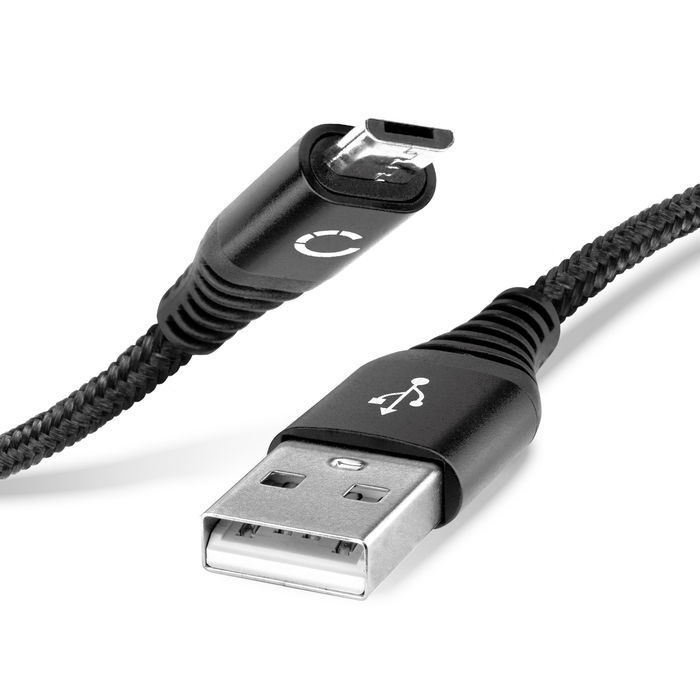 USB Kabel für iGPSPORT IGS50E / IGS20E / IGS620 / IGS618 / IGS130 / IGS20E - Ladekabel 1m 2.4A Nylon Datenkabel schwarz