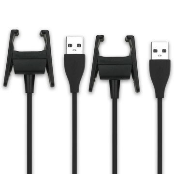 2x FitBit Ladekabel Ersatz - USB Kabel für FitBit Charge 2 Uhr / Fitness Tracker / Smartwatch - 0,20m Datenkabel
