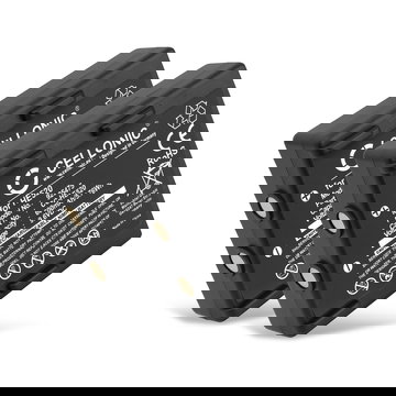 2x HE520, HT-02, FBH900, 68300530 Ersatz Akku für Hetronic Nova, Ergo, FBH300 Ersatzakku Fernbedienung HE520, HT-02, FBH900, 68300530 - Fernsteuerung Zusatzakku 600mAh, Batterie