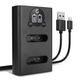Doppelladegerät + USB Kabel