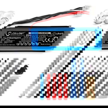 Akku für JBL Charge 3 (2016) GSP1029102A (6000mAh, 3.7V) + Werkzeug-Set von CELLONIC