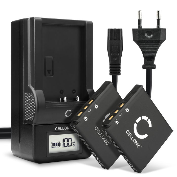 2x Akku für Kodak Easyshare M1063 Ersatzakku 700mAh Batterie + Ladegerät
