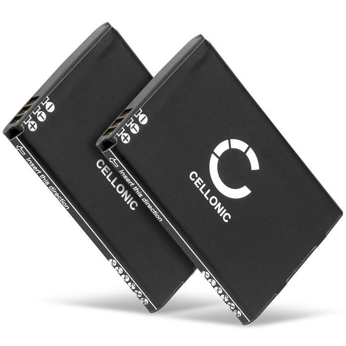 2x Nokia 2720 Flip Akku 1500mAh Ersatzakku Batterie von Cellonic
