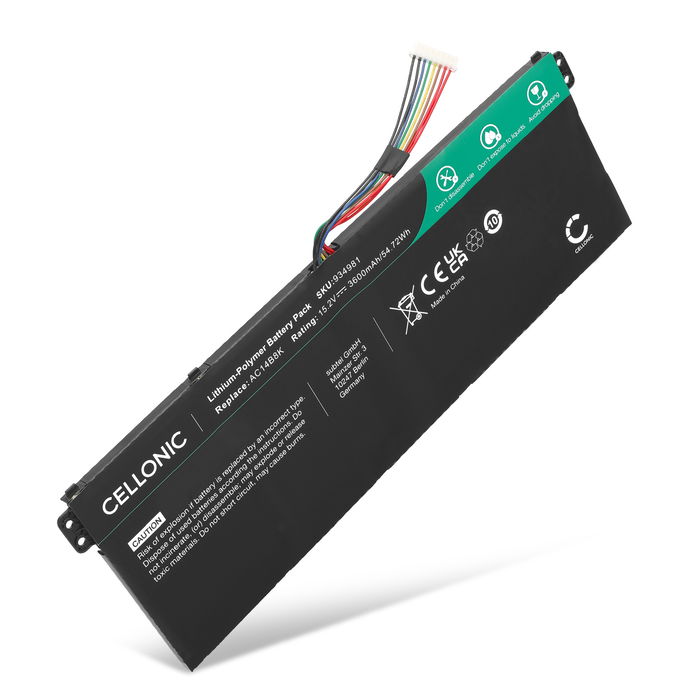 Acer Aspire ES1-523 Akku 3600mAh Ersatzakku Batterie von subtel
