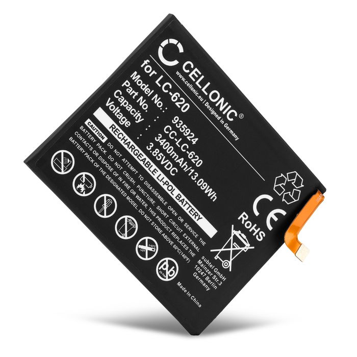 Ersatz Akku für Nokia 6.2 Handy / Smartphone - Ersatzakku LC-620 3400mAh , Handyakku