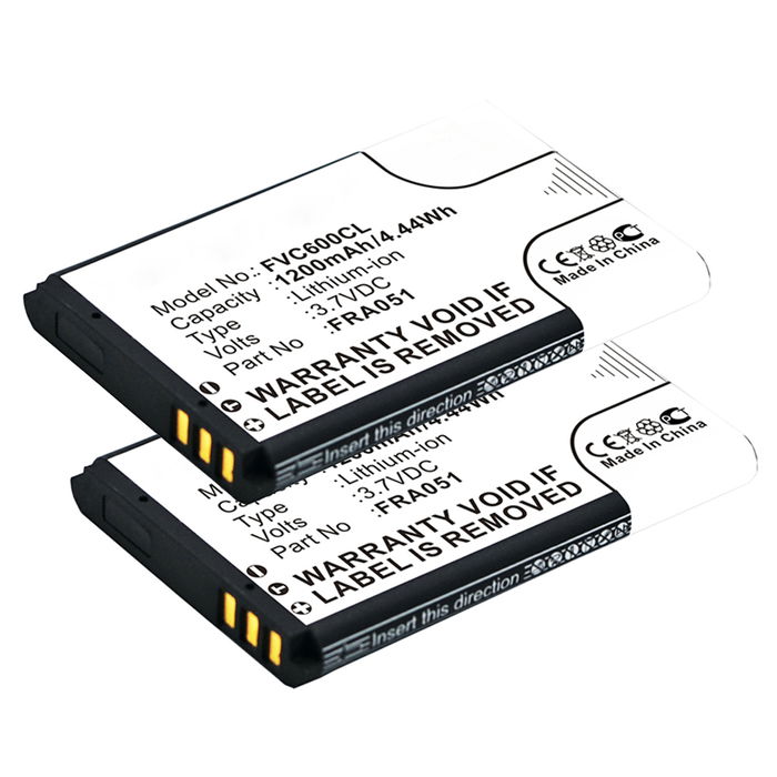 2x Akku für AVM Fritz Fon C6, DECT FRA051, 312BAT026 (1200mAh, 3.7V) von CELLONIC