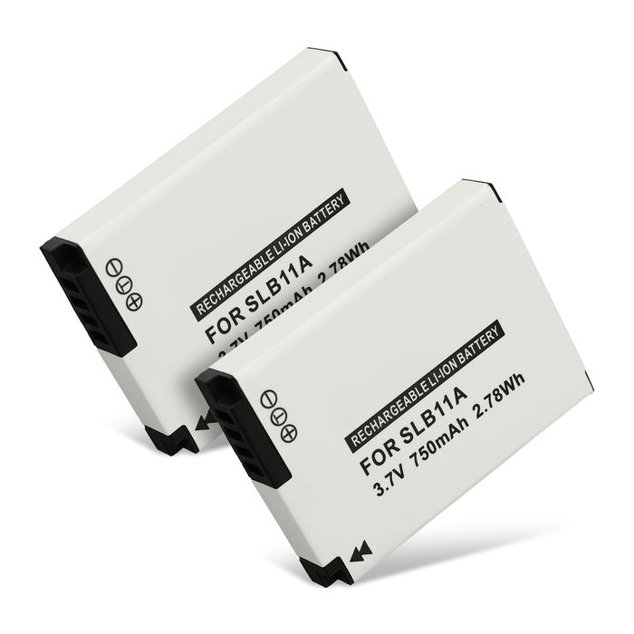 2x Akku für Samsung WB600 Ersatzakku 750mAh Batterie