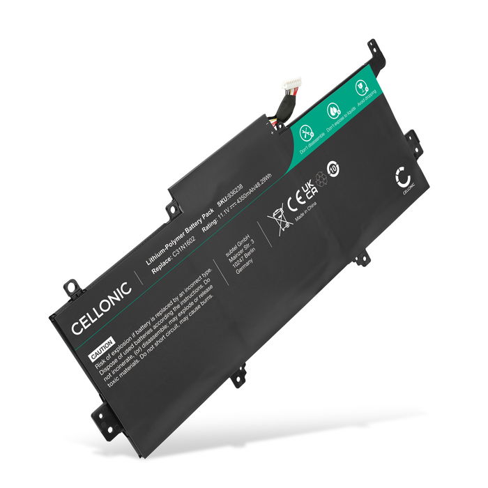 Akku für ASUS Zenbook UX330UA, C31N1602, 0B200-02090000 Laptop - 4350mAh 11.1V 