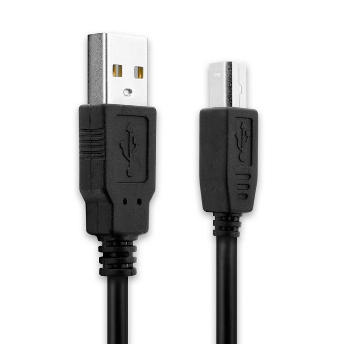 USB Kabel für auna MIC-900-RD / MIC-900B / MIC-900BL - Ladekabel 3m PVC Datenkabel schwarz