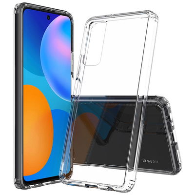 subtel Schutzhülle Backcover kompatibel mit Huawei P Smart (2021) Handyhülle Handytasche Hülle TPU Handyschutz Tasche Back Case Bumper Transparent