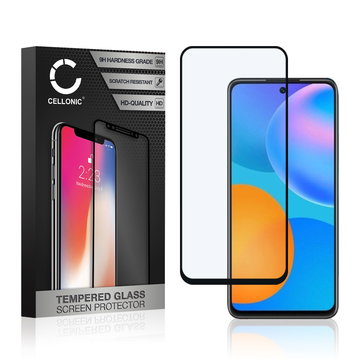 CELLONIC Display Schutzglas kompatibel mit Huawei P Smart (2021) Handyglas - 3D Full Cover 9H 0,33mm Full Glue schwarz - Handy Schutzfolie Displayschutz Glas Folie, Screen Protector Glass