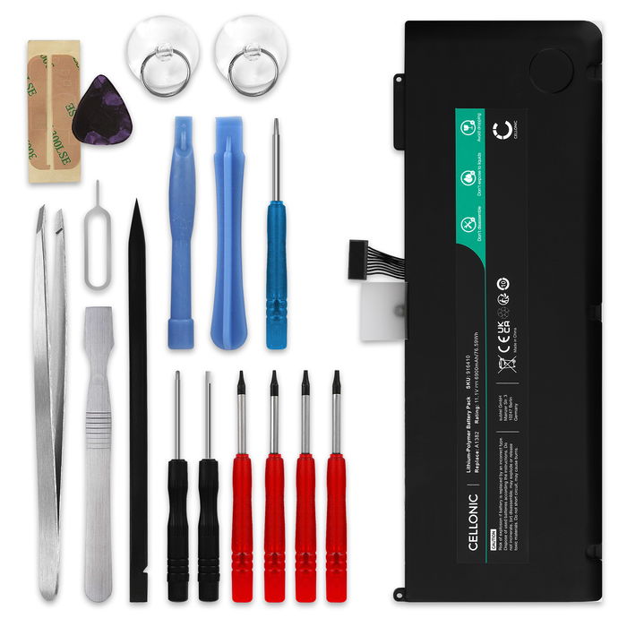 Apple MacBook Pro 15 - A1286 - Mid 2012 Battery + Tool-kit 6900mAh from subtel