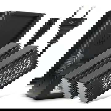 2x Ersatz Akku IA-BP105R IA-BP210E IA-BP420E + Ladegerät für Samsung HMX-F90 -F80 -F900 -F800 HMX-H200 -H400 -H300 SMX-F40, SMX-F700 Kamera - 1800mAh Ersatzakku Batterie, Ladekabel, Akkuladegerät