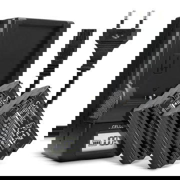 2x Ersatz Akku NP-W235 + Ladegerät NP W235 für FujiFilm X-T4 / GFX 50S II / GFX100S / X-H2S Kamera - 2000mAh Ersatzakku Batterie, Ladekabel, Akkuladegerät