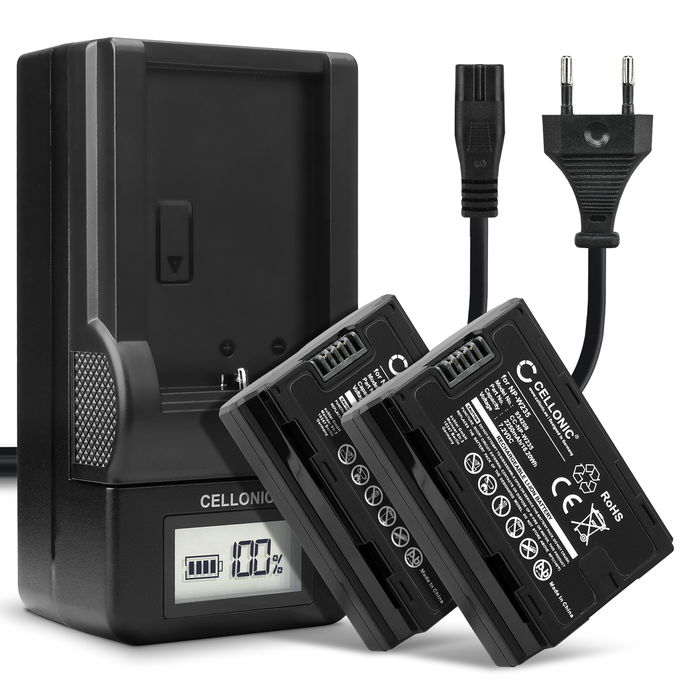 2x FujiFilm X-S20 Akku + Ladegerät 2250mAh Ersatzakku Batterie von subtel