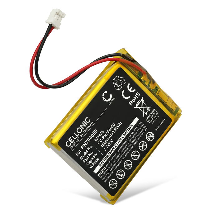 PN704050 Ersatz Akku für Fatboy Edison the Petit / Transloetje Ersatzakku - Zusatzakku 1600mAh, Batterie