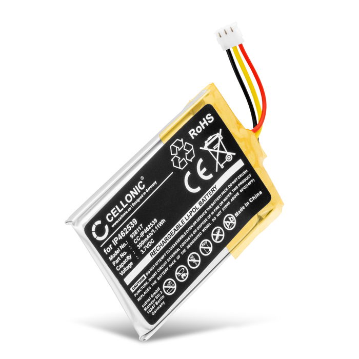 1x Akku für Phonak ComPilot II, ComPilot I IP462539 (300mAh, 3.7V) von CELLONIC