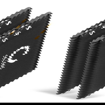 2x D-LI78 Ersatz Akku für Pentax Optio M50, Optio M60, Optio S1, Optio V20, Optio W60, Optio W80 - Kamera Ersatzakku - Kameraakku 600mAh, Batterie