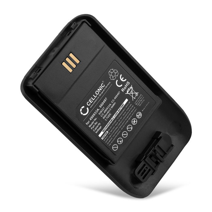 1x Akku für Ascom d63 Protector, Messenger Lite, Talker Lite Mitel 5634, 5614 490933A, 660497 (800mAh, 3.7V) von CELLONIC