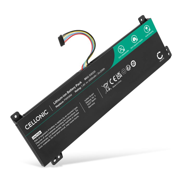 Akku für Lenovo L17C2PB3 Laptop, 7.6V Ersatzakku 4500mAh Batterie