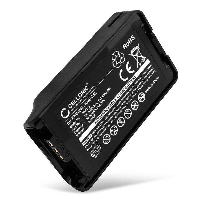 Akku für Kenwood NX3320, NX3220, NX3300, TK-3160, NX3200, NX-220, NX-320, NX-3220 3300mAh Lithium-Ionen von CELLONIC