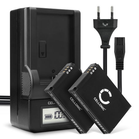 2x FXDC02 72-011-00 Ersatz Akku für Drift Ghost S, Ghost S HD, Drift HD Ghost - Kamera Ersatzakku + Ladegerät FXDC02 - Kameraakku 1750mAh, Batterie