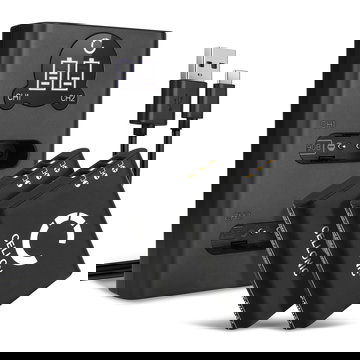 2x Kamera Akku für Ricoh GR III, GR IIIx, G900, G900SE, WG-6, DB-110 - DB-110 Ersatzakku 1100mAh + Dual Ladegerät Ladekabel, Batterie