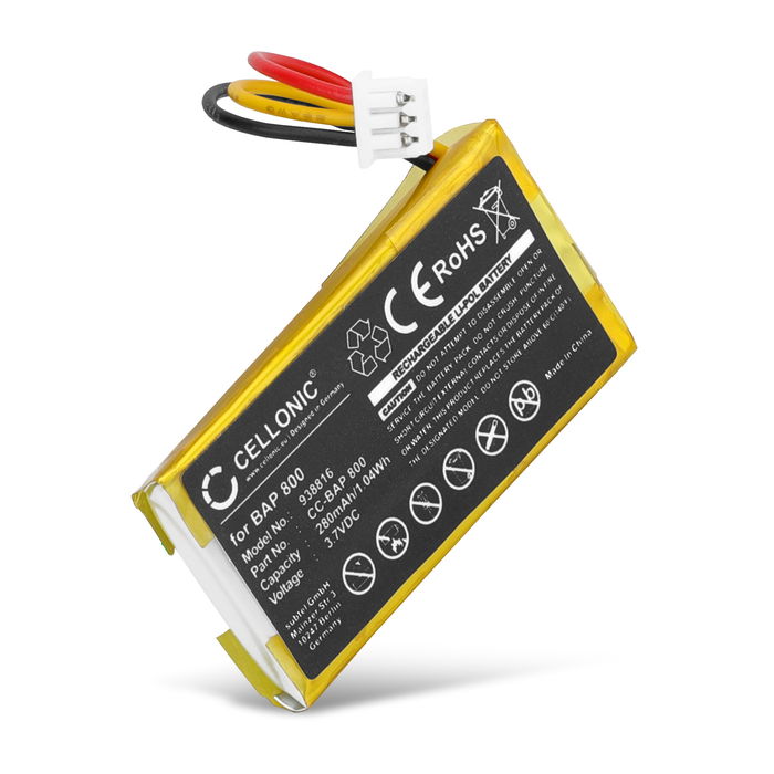 Akku für Sennheiser RS 5000, Flex 5000, Set 880 AHB571935PCT-03, BAP 800, CP-SN800 (280mAh, 3.7V) von CELLONIC