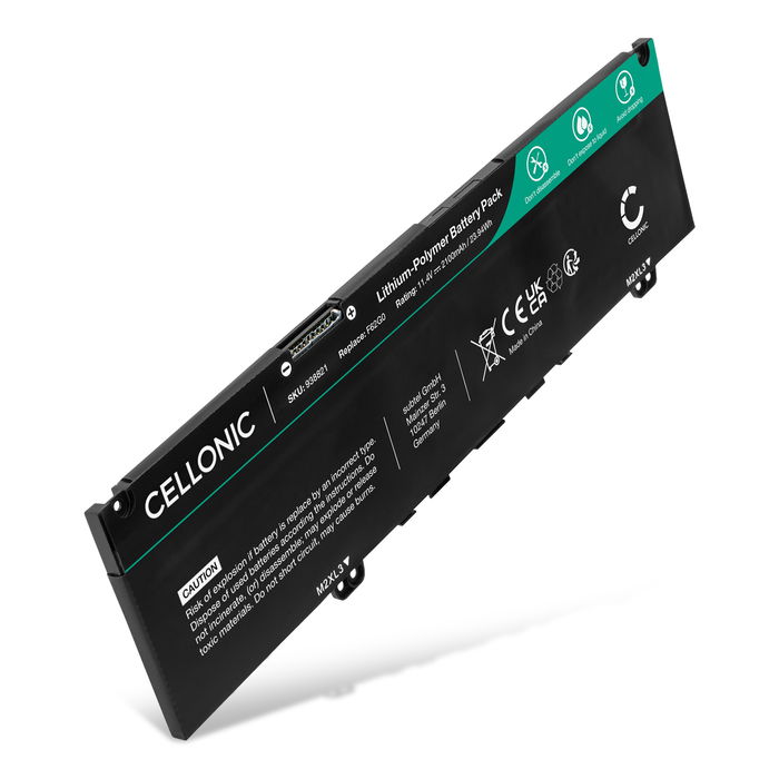Dell Inspiron 13-7370-D1601P Akku 2100mAh Ersatzakku Batterie von subtel