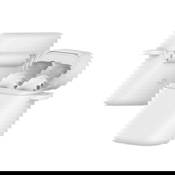 Charging Case for Huawei Freebuds 2, Honor Flypods pro Earbuds – Replacement Protective Silicone Sheath Shell Case Cover Skin Portable Shockproof w/ Keychain Carabiner – White