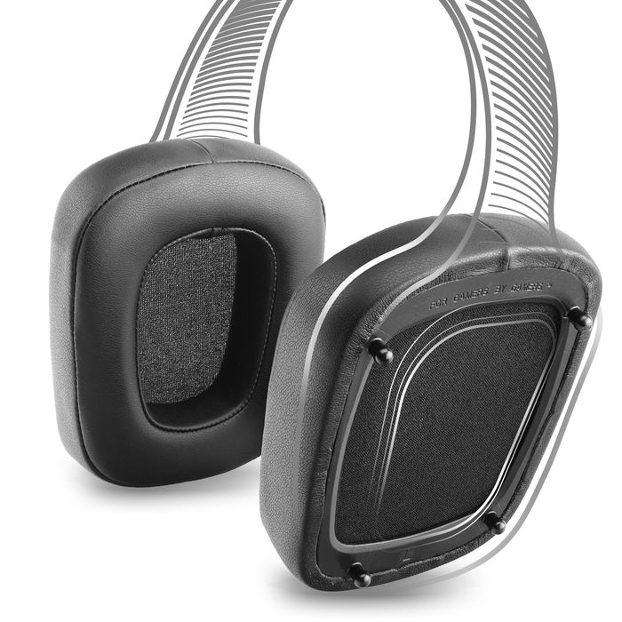 Headset Ersatz Ohrpolster aus Schaumstoff für Razer Tiamat 7.1 V1 Kopfhörer, Headphone Pads, Ohrhörer Polster, Ersatzpolster Kopfhörerpolster Kissen, Earpads