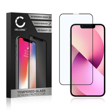 CELLONIC Display Schutzglas kompatibel mit Apple iPhone 13 mini Handyglas - 3D Case-friendly 9H 0,33mm Full Glue schwarz - Handy Schutzfolie Displayschutz Glas Folie, Screen Protector Glass
