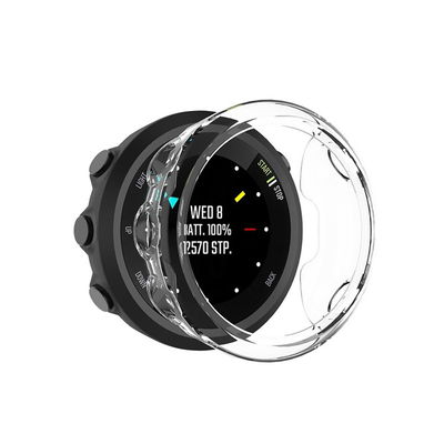 subtel Schutzhülle für Garmin Forerunner 45 Bumper Case für 360° Schutz v. Gehäuse u. Touch Bildschirm - Smartwatchcase, Hülle Protector, Transparent