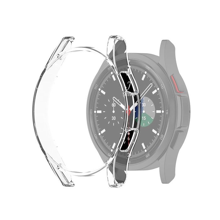 subtel Schutzhülle für Samsung Galaxy Watch 4 Classic (42mm) Bumper Case für 360° Schutz v. Gehäuse u. Touch Bildschirm - Smartwatchcase, Hülle Protector, Transparent