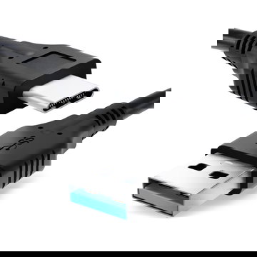 USB C Type C Kabel für Umidigi Bison (2020), Bison (2021), Bison GT, Bison Pro Handy Ladekabel - 1m 3A PVC schwarz - Datenkabel für Smartphone